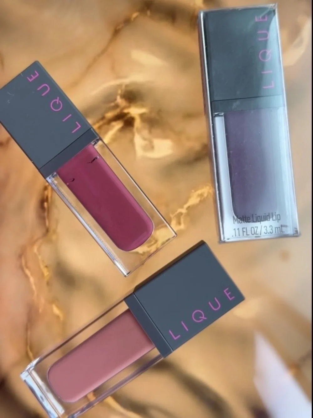Matte Liquid Lipstick Duo — Pink and Plum Shades
